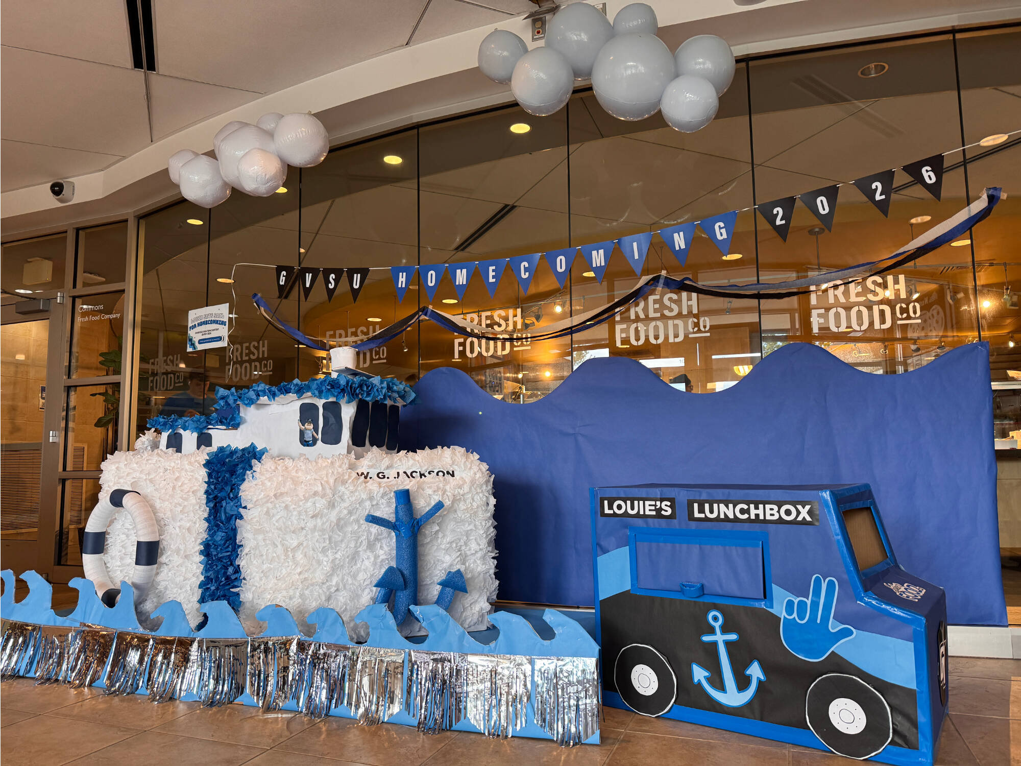 Photo of homecoming decorations